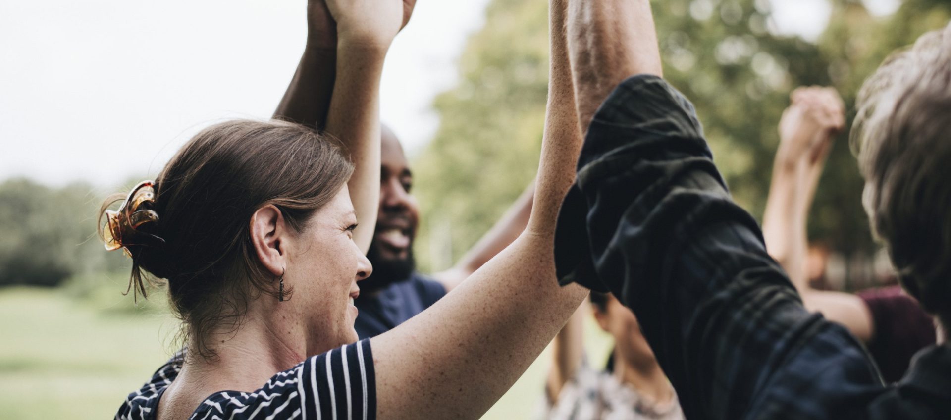 people holding hands