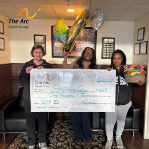 Shareena, DSP, with Aubrey and Mary celebrating Shareena's DSP III