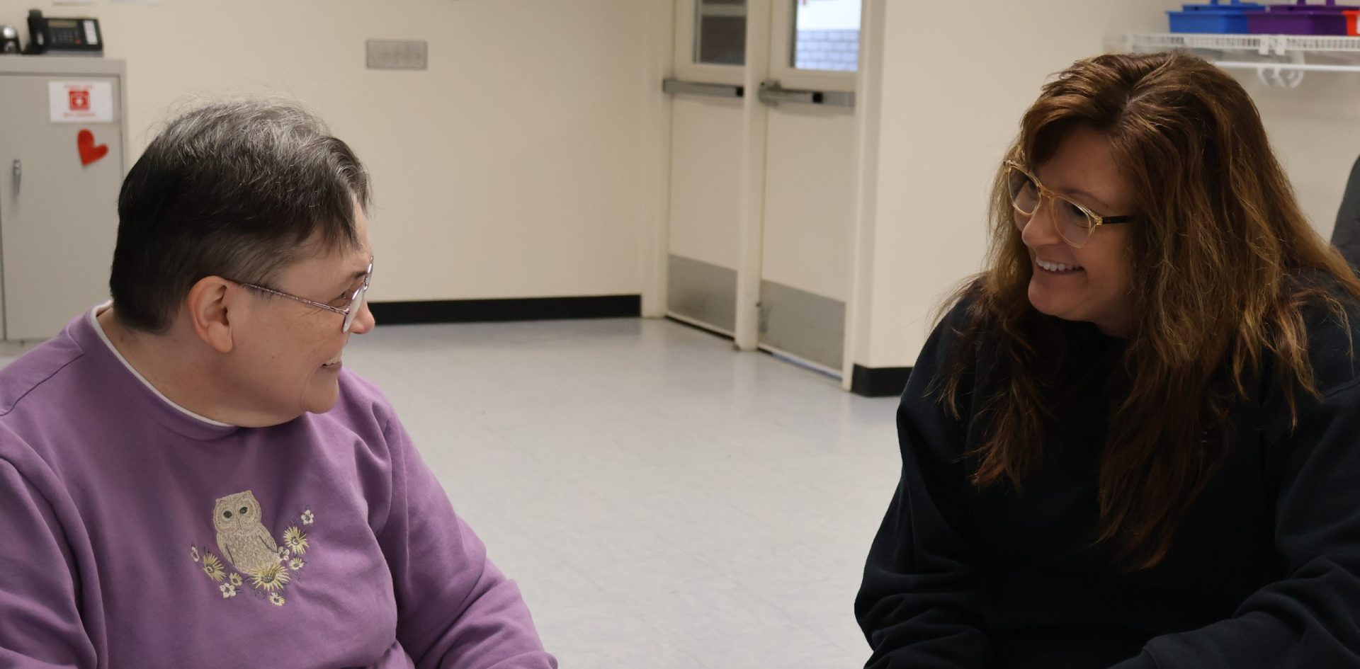 Maria, staff and Ida, ATF participant