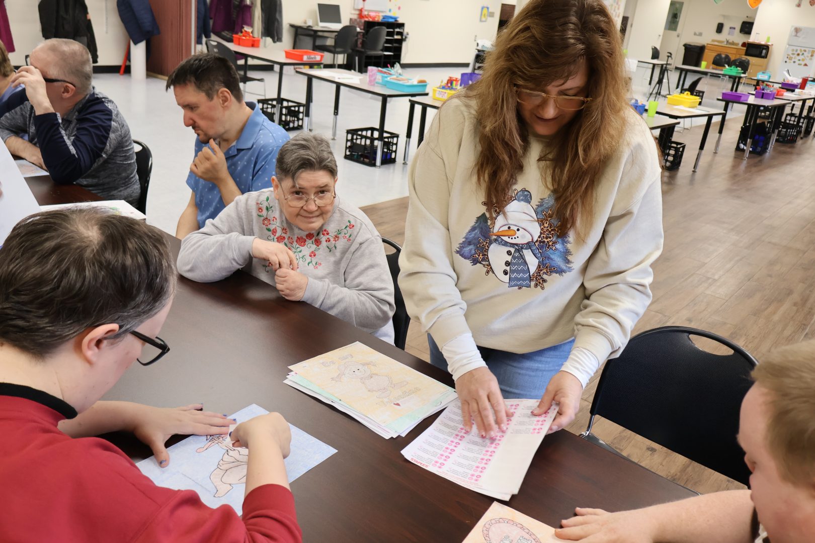 Maria, staff with ATF participants