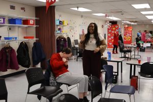 IMG_0138 Arc Fayette staff and participant at the Valentine's party