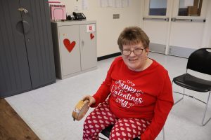 IMG_0151 Beth, Adult Training Facility Program participant, smiling