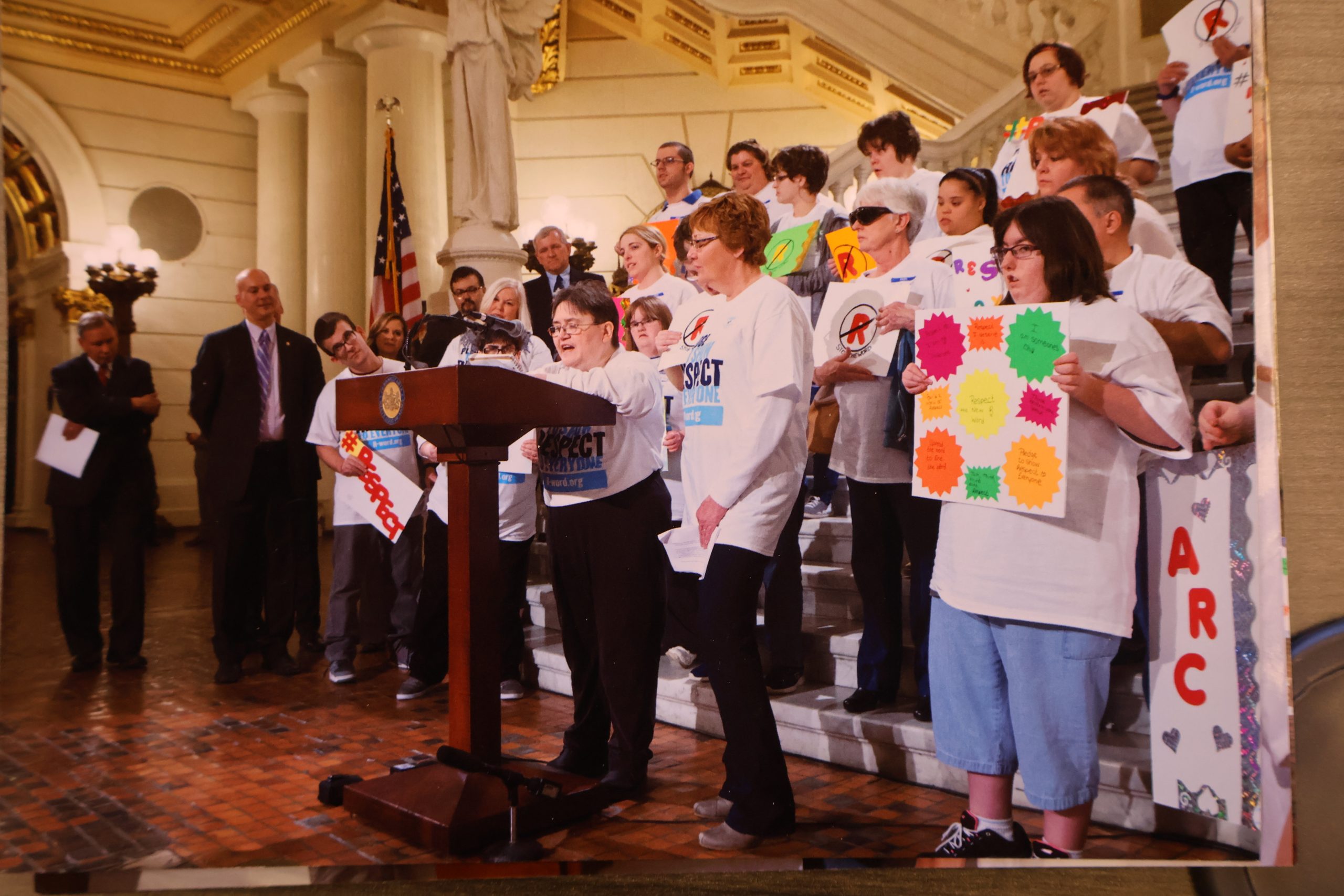 Participants advocating for their rights