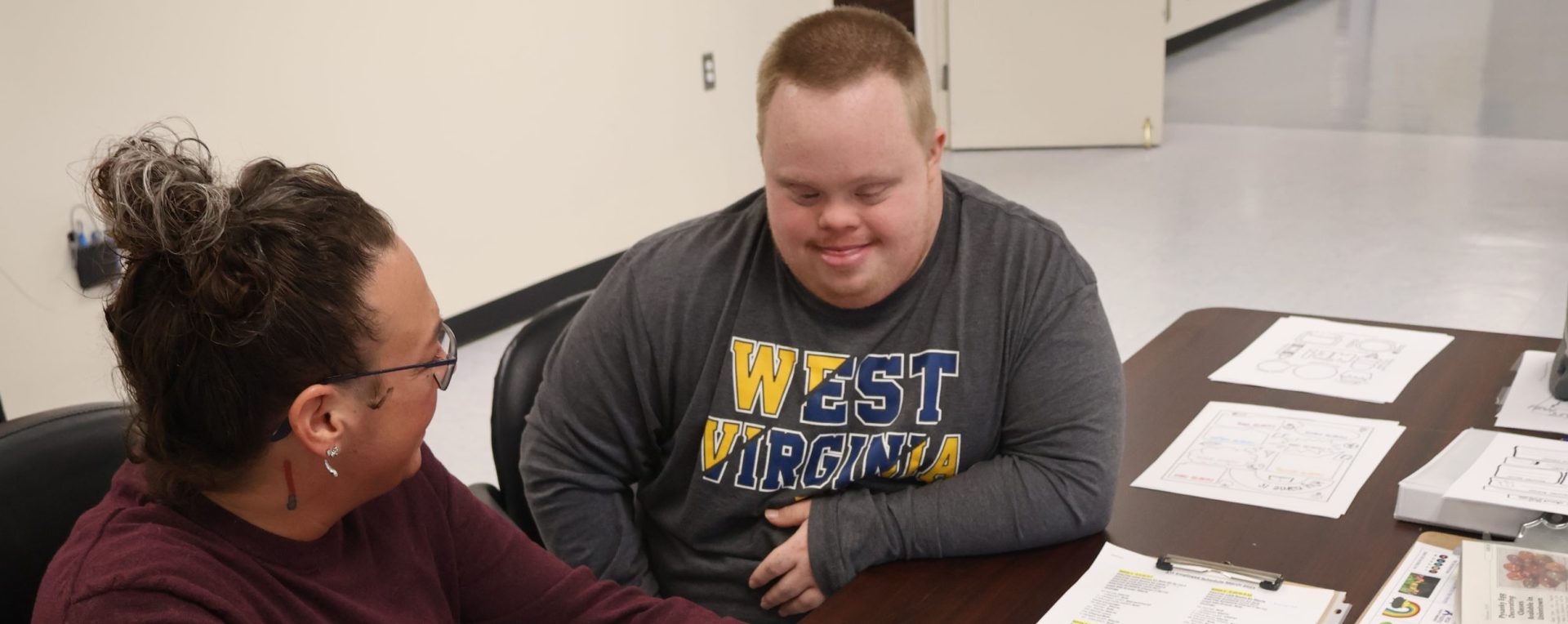 Brian, ATF participant with Lena, staff