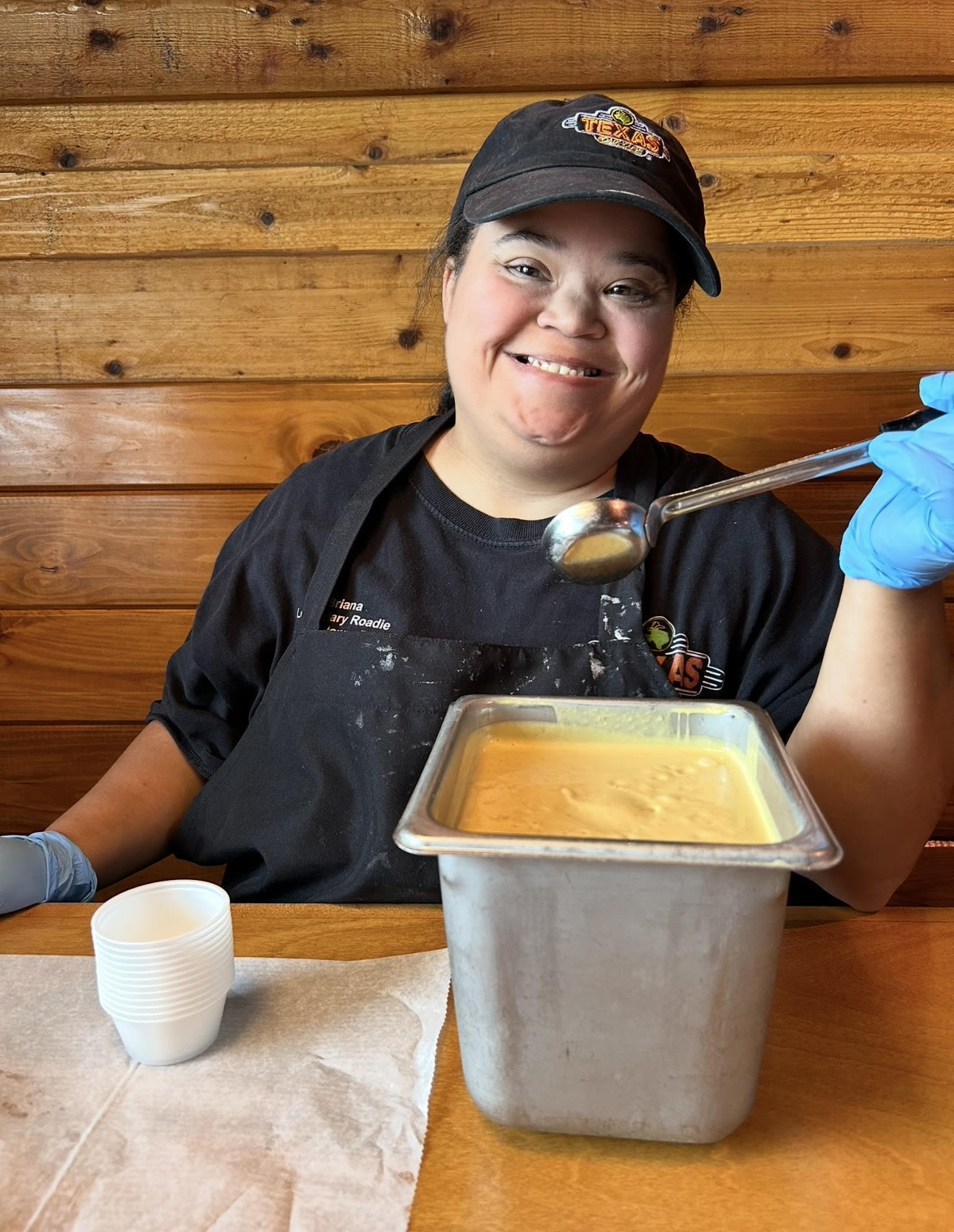 Briana at work
