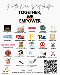 List of Auction - The Arc Fayette Auction items