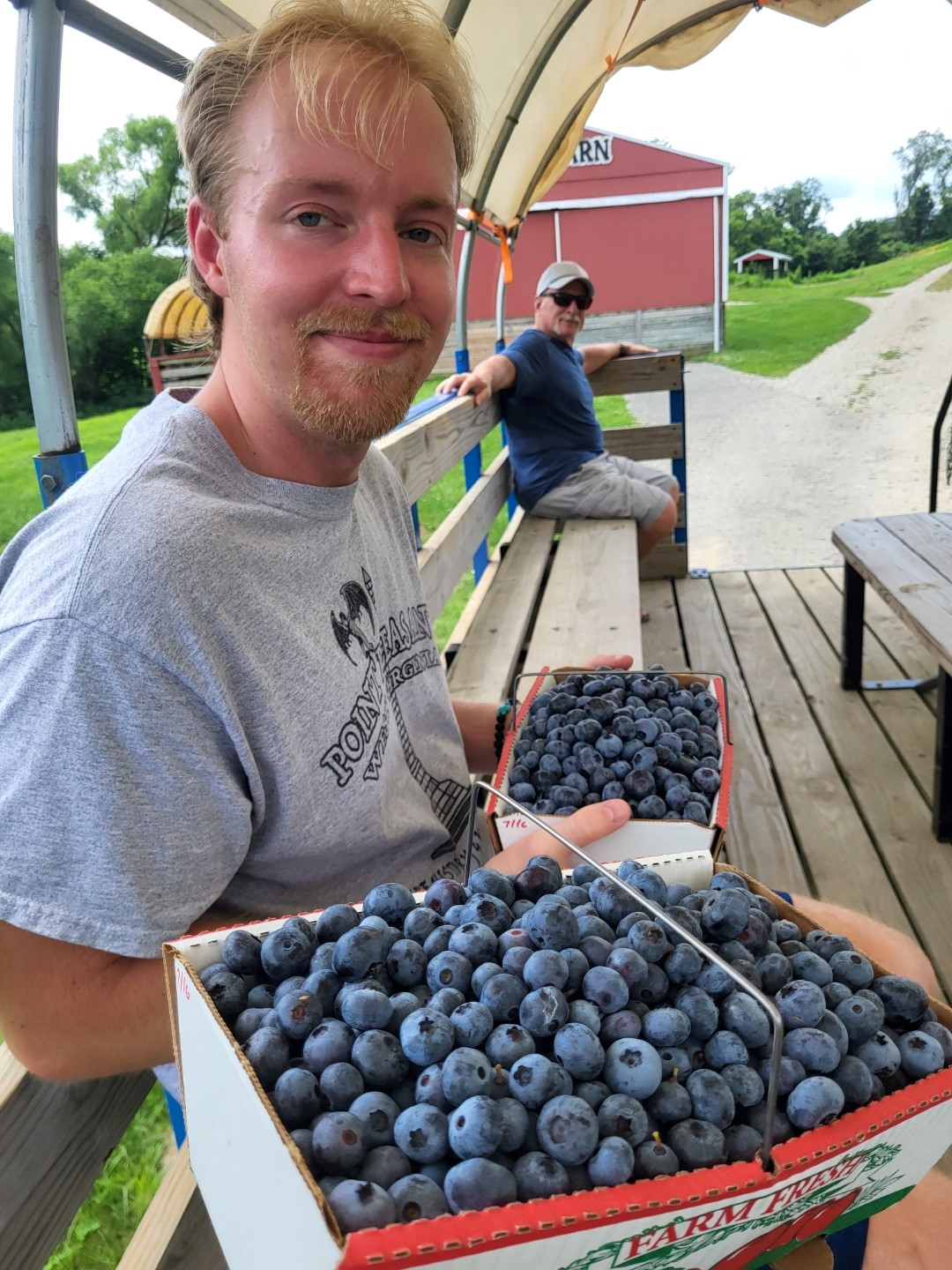 Zack K Blueberry Picking - The Arc Fayette Zack K Blueberry Picking
