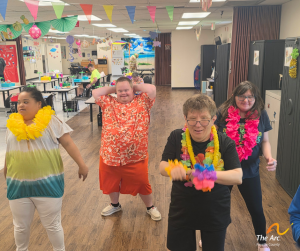Four ATF participants dancing